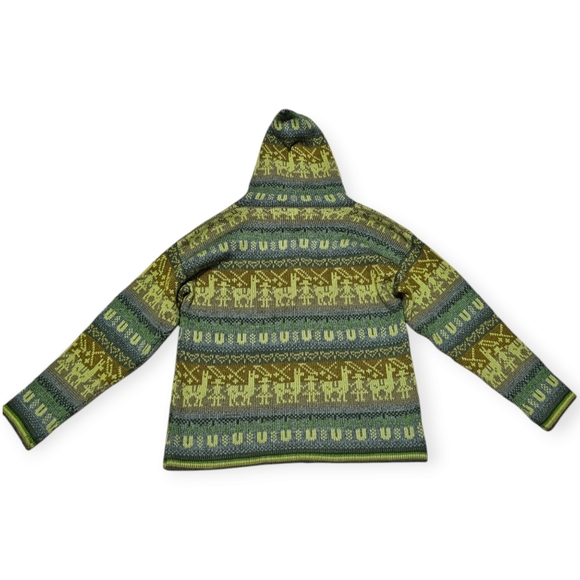 Alpa Top Alpaca Peruvian Hooded Cardigan - Picture 4 of 9